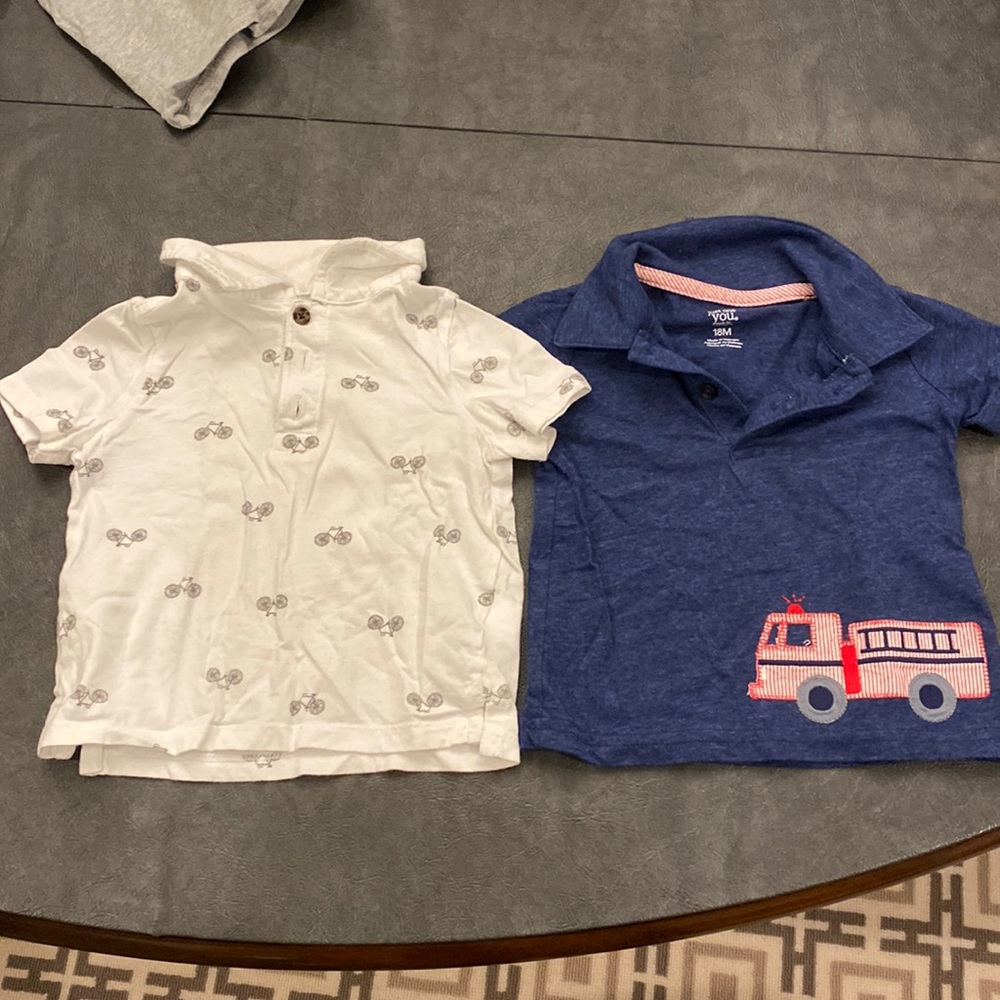 Boys polo shirts. 18M